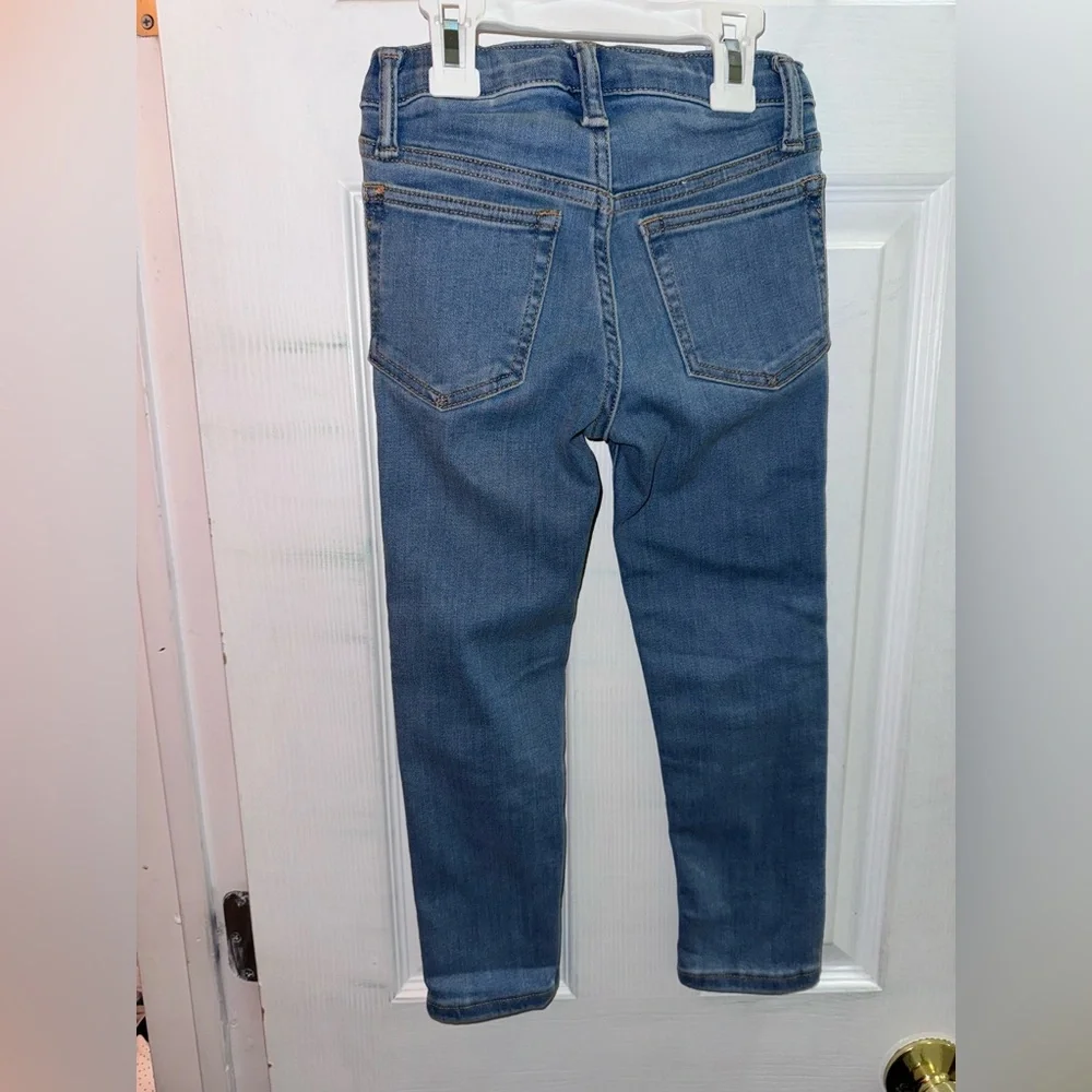 Gap Boys Skinny Jeans Size 5 Blue Distressed Denim